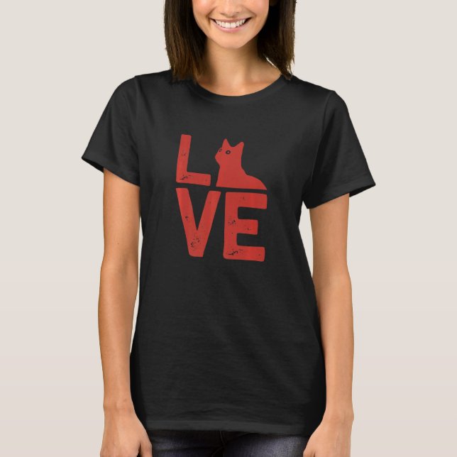 Katzenliebe T-Shirt (Vorderseite)