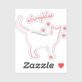 Katzenliebhaber ailurophiles Custom-Cut Vinyl Stic Aufkleber