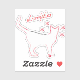 Katzenliebhaber ailurophiles Custom-Cut Vinyl Stic Aufkleber