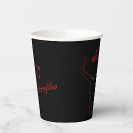 Katzenliebhaber ailurophiles Papier Becher