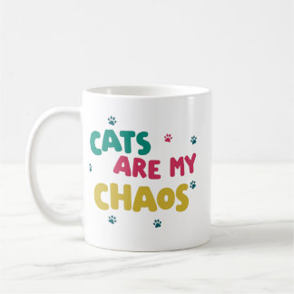 Katzenliebhaber-Chaos: Ein buntes Geständnis Kaffeetasse