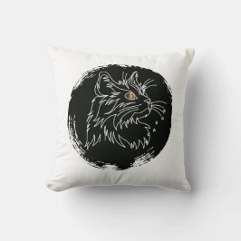 Katzenliebhaber-Design zum Ausschneiden Kissen