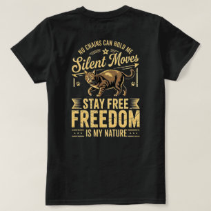 Katzenliebhaber-Freiheits-T-Shirt – Bold & Lustig  T-Shirt