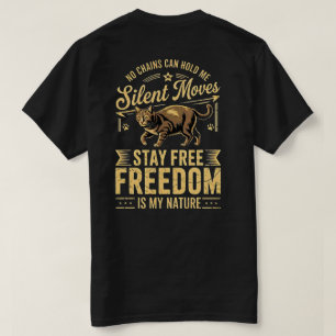 Katzenliebhaber-Freiheits-T-Shirt – Bold & Lustig T-Shirt