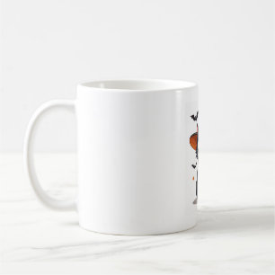 Katzenliebhaber Hexenhut auf Smoking-Katze Hallowe Kaffeetasse