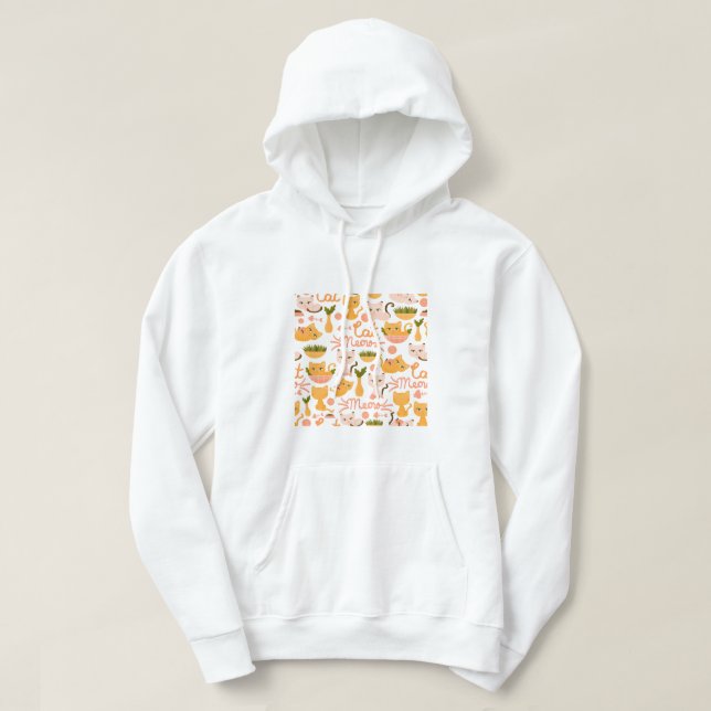 Katzenliebhaber Hoodie (Design vorne)