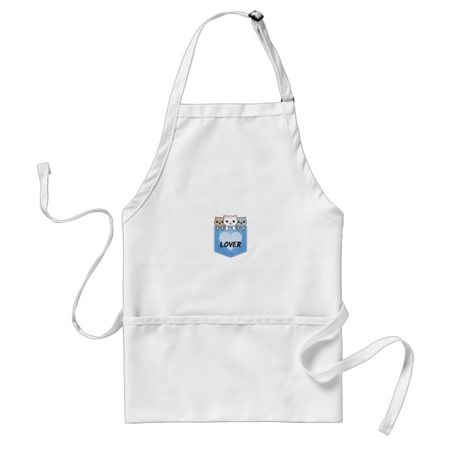Katzenliebhaber in der Tasche Schürze (Vorne)