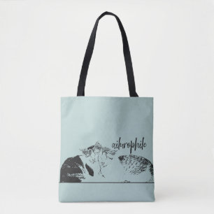 Katzenliebhaber individuelle Farben Tasche