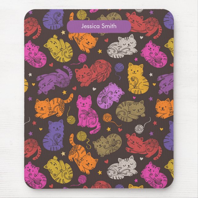 Katzenliebhaber iPad-Mauspad Mousepad (Vorne)