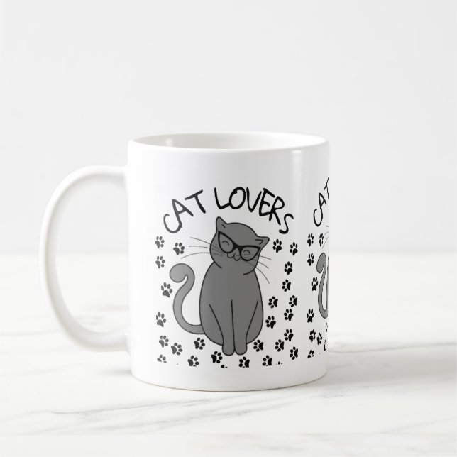 Katzenliebhaber Kaffeetasse (Links)