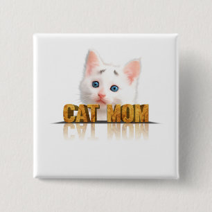 Katzenliebhaber Katzenmama Beste Katzenmutter Button