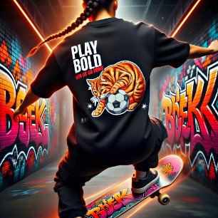 Katzenliebhaber Lustiges Fußball-Geschenk T-Shirt