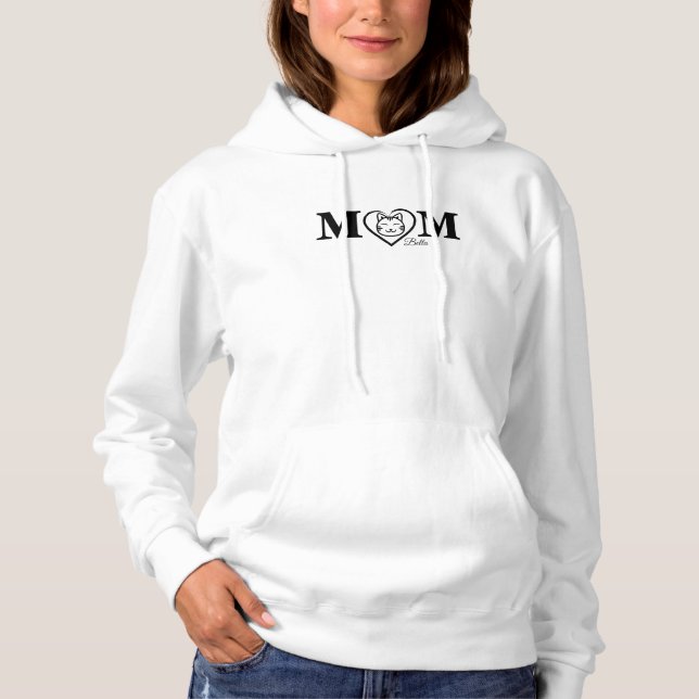 Katzenliebhaber Mama Hoodie (Vorderseite)