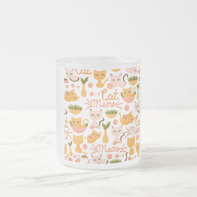 Katzenliebhaber Mattglastasse (Mittel)