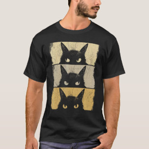Katzenliebhaber, mürrisches schwarzes Kätzchen, Ka T-Shirt