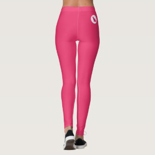 Katzenliebhaber Pet Mom Rot-Rosa und Weiß Personal Leggings