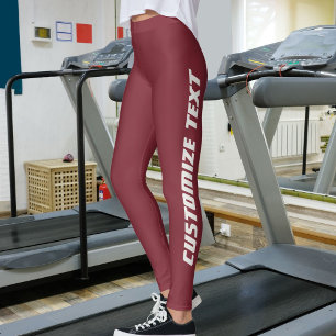 Katzenliebhaber Pet Mom Tiefes Weinrot und Neutral Leggings
