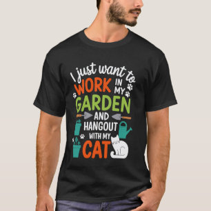 Katzenliebhaber Pflanzenliebhaber für Gärtner Lust T-Shirt