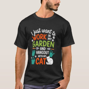 Katzenliebhaber Pflanzenliebhaber für Gärtner Lust T-Shirt