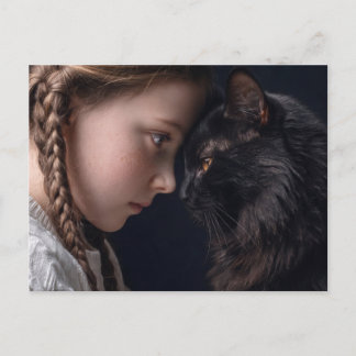 Katzenliebhaber Postkarte