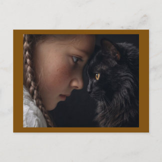 Katzenliebhaber Postkarte