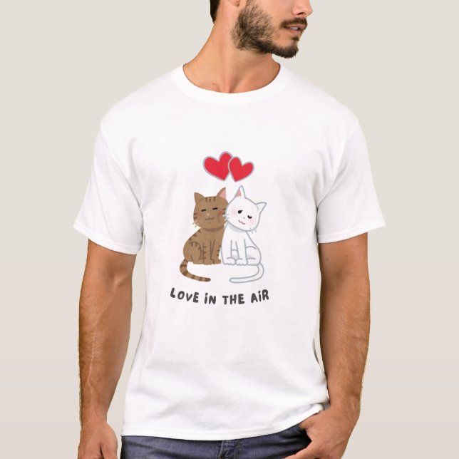Katzenliebhaber T-Shirt (Vorderseite)