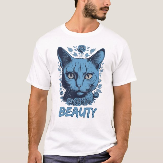 Katzenliebhaber T-Shirt (Vorderseite)