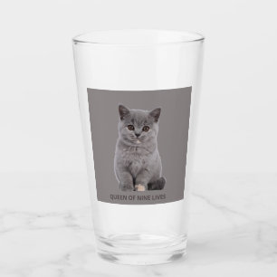 Katzenliebhaber T-Shirt Glas