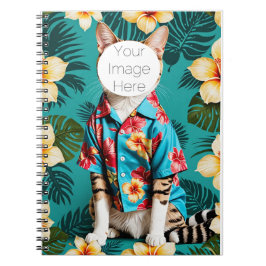 Katzenliebhaber Tabby Spiral Foto Notebook Notizblock
