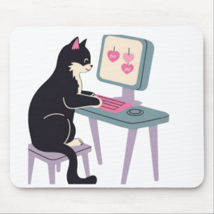 Katzenliebhaber Tuxedo-Katze Mauspad