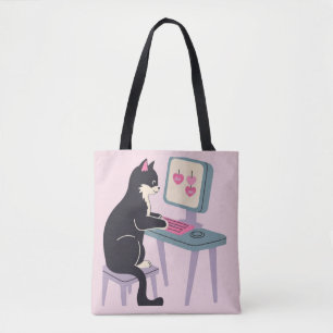 Katzenliebhaber Tuxedo-Katze  Tasche