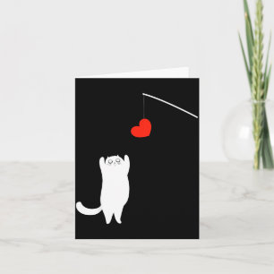Katzenliebhaber Valentinstag Tierliebe Liebe Fu Karte