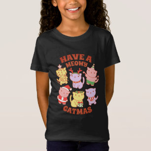 Katzenliebhaber Weihnachten, habt ein miauendes Ka T-Shirt