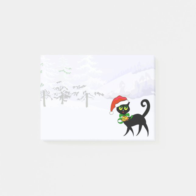 Katzenliebhaber Weihnachten Post-it Klebezettel (Vorderseite)