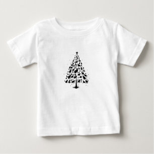 Katzenliebhaber-Weihnachtsbaum 1 Baby T-shirt