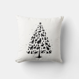 Katzenliebhaber-Weihnachtsbaum 1 Kissen