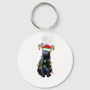 Katzenliebhaber Weihnachtsbeleuchtung Weihnachtsma Schlüsselanhänger