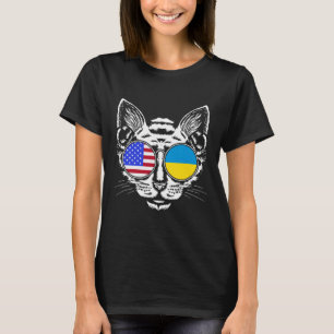 Katzenliebhaber Wir Ukrainische Flagge Ukraine Ame T-Shirt
