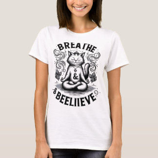 Katzenliebhaber -youga- T-Shirt
