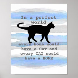 Katzenliebhaber zitieren das Design von Aquarellst Poster