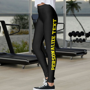 Katzenliebhaberin Tiermutter Schwarz und Gelb Pers Leggings