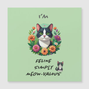 Katzenliebhabers FeLINE Einfach MEOW-VA-LOS magnet