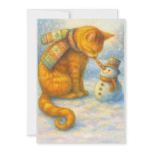 Katzenliebhabers Weihnachten Sarah und der Schneem