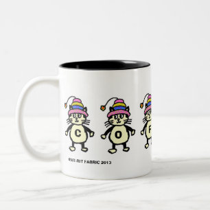 Katzenligakaffee-Zeit-Tasse Zweifarbige Tasse