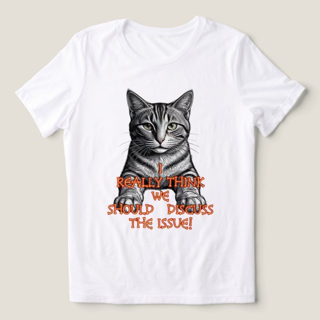 KATZENLOGIK Tri-Blend SHIRT (Design Vorderseite)