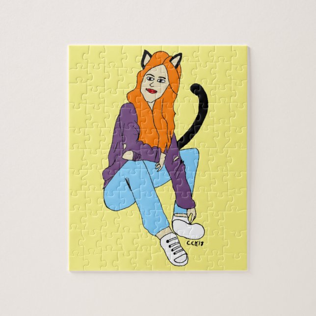 Katzenmädchen  (Vertikal)