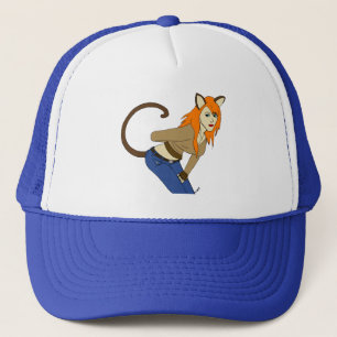 Katzenmädchen Truckerkappe