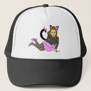 Katzenmädchen Truckerkappe