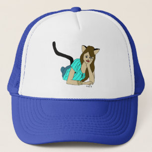 Katzenmädchen Truckerkappe