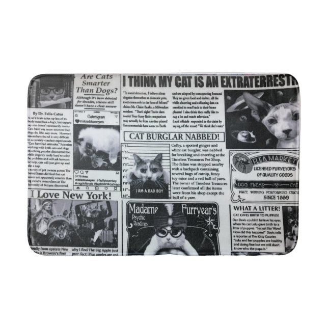Katzenmagazin Badematte (Vorderseite)